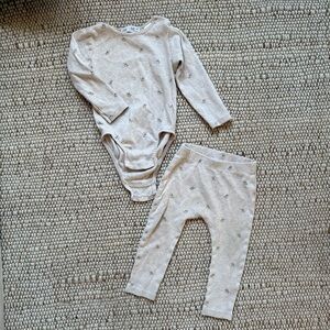 Zara Baby Bodysuit and Pants Set